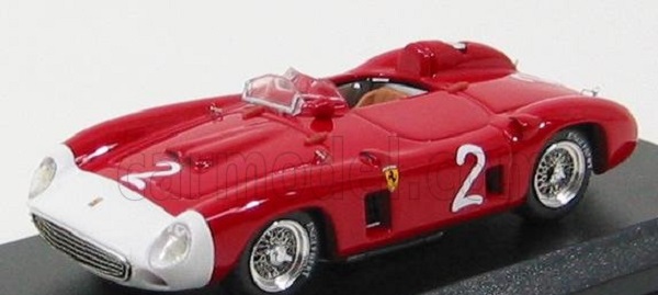 FERRARI 860 Monza №2 Winner Rouen (1956) E.castellotti, Red White ART228 Модель 1:43