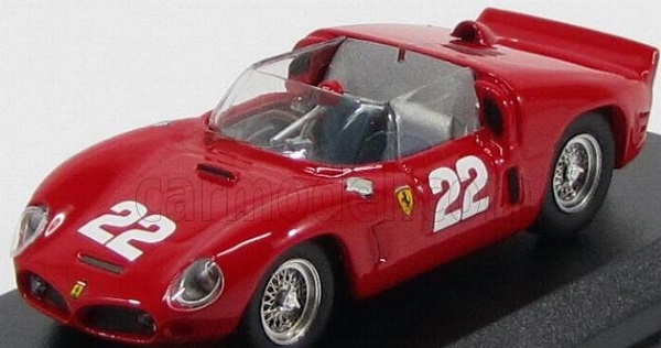 FERRARI Dino 246sp №22 Test Le Mans (1961) Von Trips - Hill - Mairesse, Red