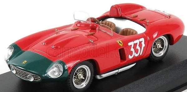 FERRARI 857s Ch.0584 N337 Winner Giro Di Sicilia (1956) P.Collins - Klementasky, Red Black ART417 Модель 1:43