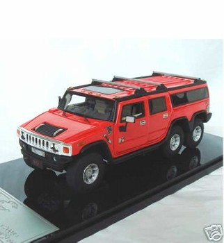 Модель 1:43 Hummer H6 (трехосный) - Red