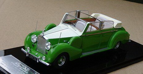 rolls-royce phantom iv franay cabrio ch.№4af22 (open) prince talal al saoud ryal of saudi arabia - green/cream CLM-007A Модель 1:43
