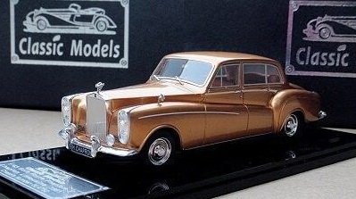 rolls-royce phantom v chapron limousine 1961 chassis 5lat50 (gold) CLM-012B Модель 1:43