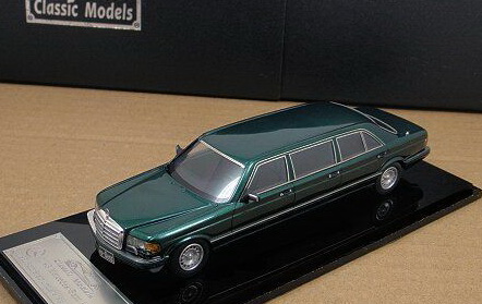 mercedes-benz 560sel 6-door stretch limousine 1992 - green CLM-025A Модель 1 43