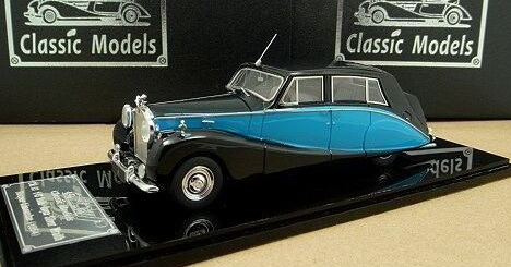 rolls-royce silver wraith 1954 hooper limousine black / blue CLM-028 Модель 1 43