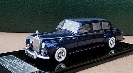rolls-royce phantom v touring limousine by park ward 1961 (blue) CLM-034A Модель 1:43