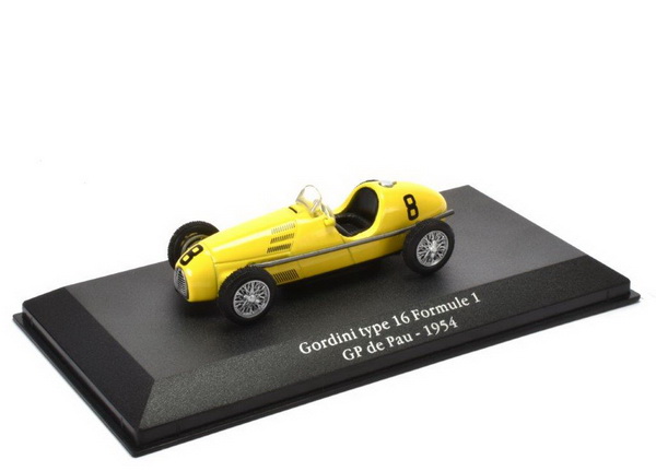gordini type 16 №8 formula 1 gp pau - yellow 2235021 Модель 1:43