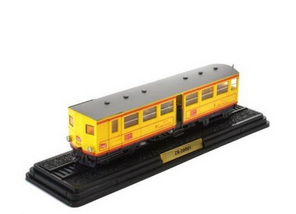 zr-20001 (une remorque du train jaune) (la remorque couverte zr-20001) 1909 yellow/grey 2434012 Модель 1:87