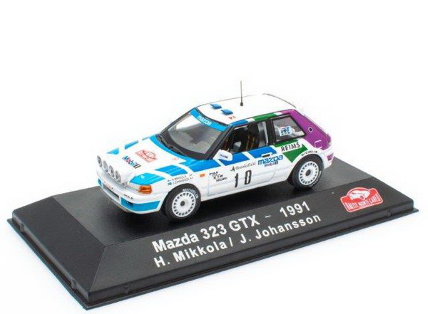 Модель 1:43 MAZDA 323 GTX №10 Rally Monte Carlo (Hannu Olavi Mikkola - J.Johansson)