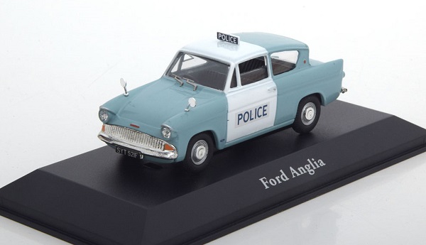 ford anglia 105e "metropolitan police" 1959 light blue/white 4650103 Модель 1:43