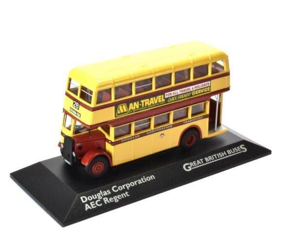 автобус aec regent ii "douglas corporation" 1948 yellow/red 4655111 Модель 1:72
