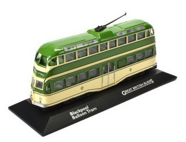 трамвай BLACKPOOL BALLOON 1934 Yellow/Green 4655113 Модель 1:72