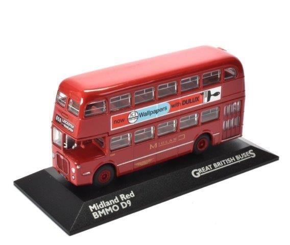 Модель 1:72 автобус MIDLAND RED BMMO D9 1965 Red