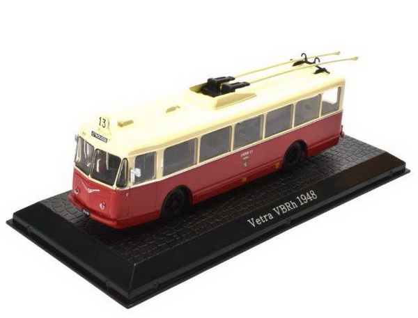 Модель 1:72 Vetra VBRh троллейбус - red/beige