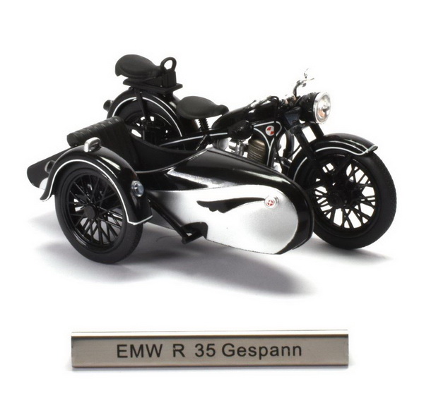 emw(bmw) r35/3 gespann (мотоцикл с коляской) 7168107 Модель 1:24