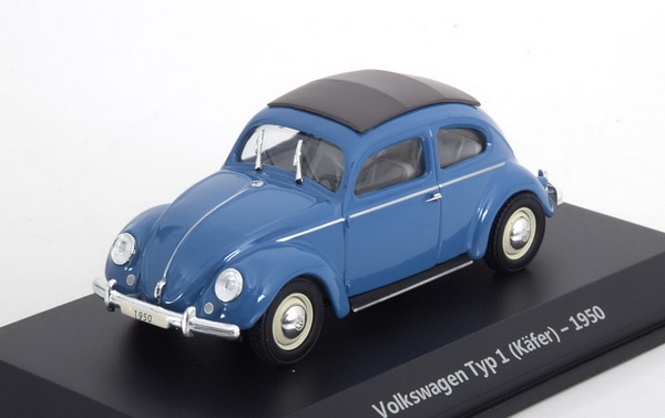 vw käfer typ 1 cabriolet 1950 - blue ABVWC001 Модель 1:43