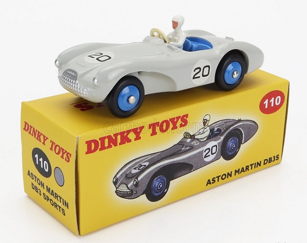 aston martin - db3 sports spider n 20 racing - 1950 - light grey D-110-20 Модель 1:43