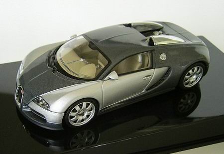 bugatti eb 16.4 veyron geneva motorshow - grey/silver 50902 Модель 1:43