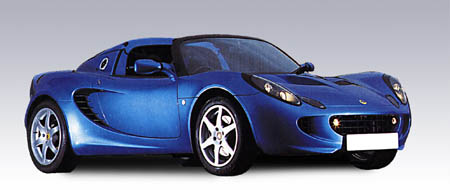 lotus elise - blue 55321 Модель 1:43