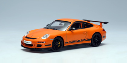 Модель 1:43 Porsche 911 GT3 RS (997) - orange/black stripes