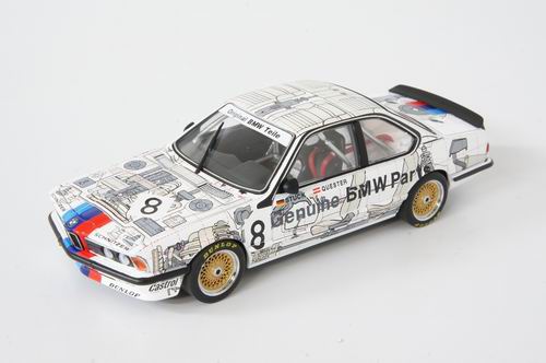 bmw 635 csi №8 gr.a racing - originalteile (quester - hans-joachim stuck) 68445 Модель 1:43