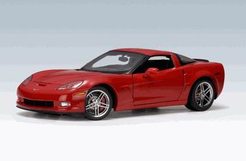 Модель 1:18 Chevrolet Corvette C6 Z06 - red (L.E.OF 6000 pcs WorldWide)