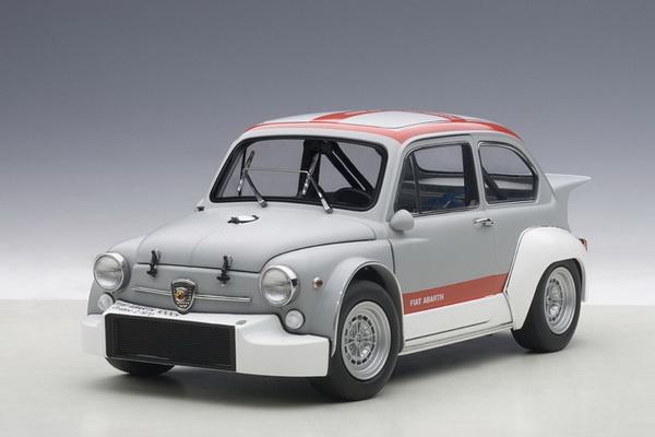 Модель 1:18 FIAT Abarth 1000 TCR - mattt grey/red stripes