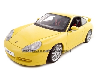 Модель 1:18 Porsche 911 996 GT3 - yellow