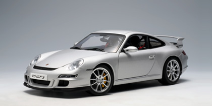 Модель 1:18 Porsche 997 GT3 - silver