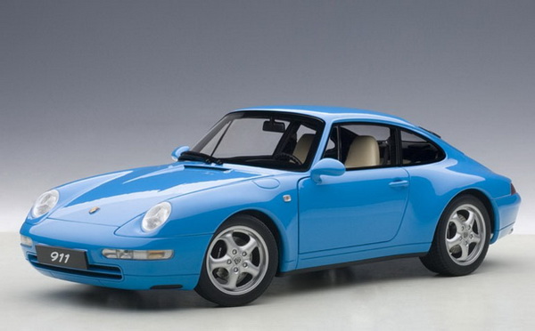 porsche 993 carrera 1995 (riviera blue metallic) 78133 Модель 1:18