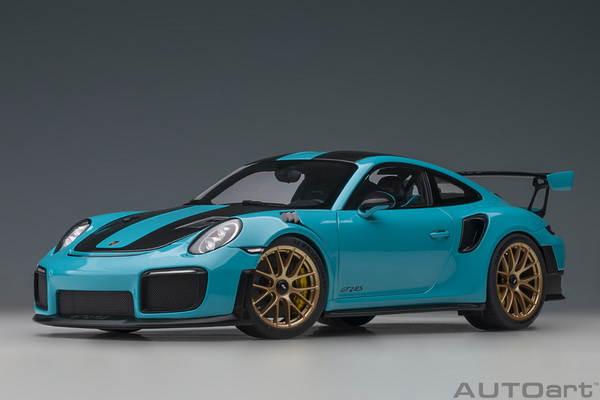 Porsche 911 (991.2) GT2 RS Weissach Package (Miami Blue) 2017 78175 Модель 1:18