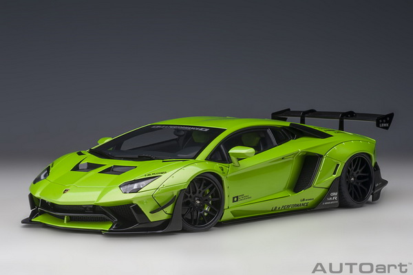 Модель 1:18 Lamborghini Aventador LB-Works - light green met.