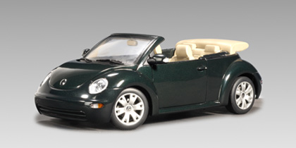 Модель 1:18 Volkswagen New Beetle Cabrio - alaska green met