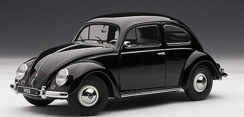 volkswagen beetle kafer limousine - black 79776 Модель 1:18