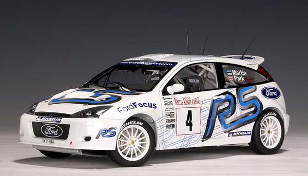 Модель 1:18 Ford Focus RS WRC №4 (Markko Märtin - Michael Steven Park)