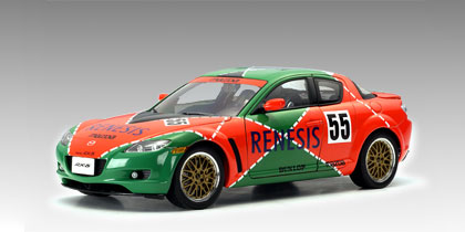 Модель 1:18 Mazda RX-8 №55 Renesis Le Mans (L.E.3000pcs)