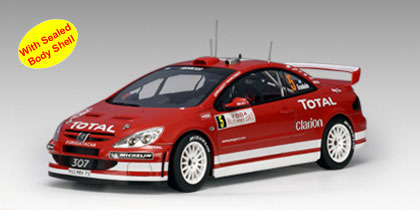 Модель 1:18 Peugeot 307 WRC №5 Rallye Monte-Carlo (Marcus Gronholm - Timo Rautiainen)