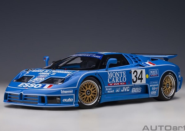 Bugatti EB110 LM Le Mans 24h 1994 # 34 89417 Модель 1:18