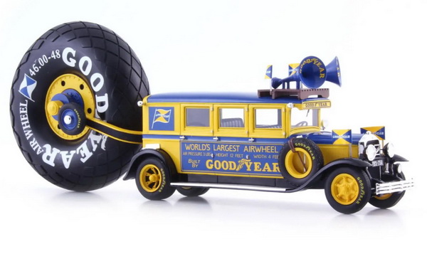 buick goodyear airwheel promotion bus (usa, 1929) (l.e.333pcs) ATC10012 Модель 1:43