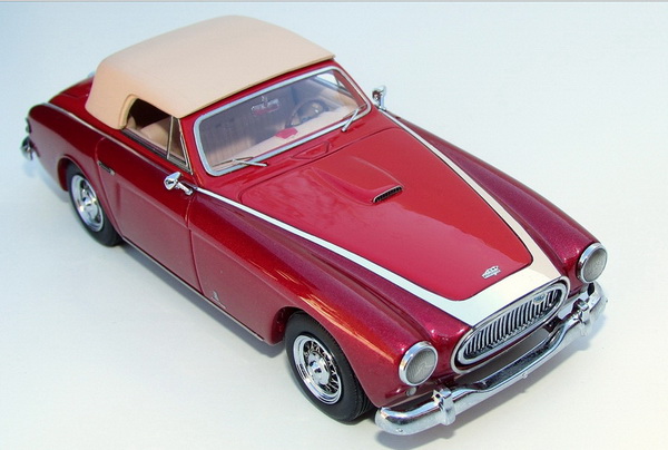 cunningham c-3 cabrio tribute edition hand-signed by the cunningham family - 2-tones red AM-CUN-C3C-TE Модель 1:43