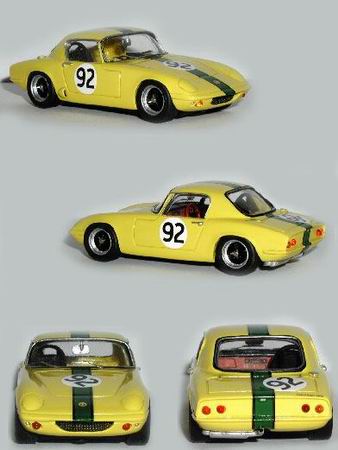 Модель 1:43 Lotus Elan S1 №92 1er OULTON PARK (Jim Clark) - yellow (KIT)