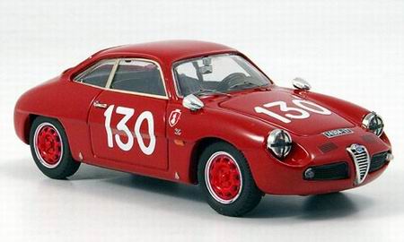 Модель 1:43 Alfa Romeo Giulietta SZ №130 Targa Florio