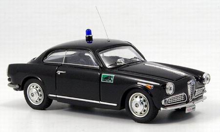 Модель 1:43 Alfa Romeo Giulietta Sprint, schwarz, Polizia, Polizei
