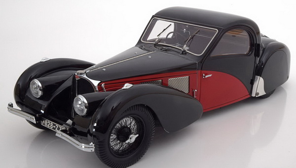 bugatti t 57sc atalante - black/red 7828-Z75 Модель 1 12