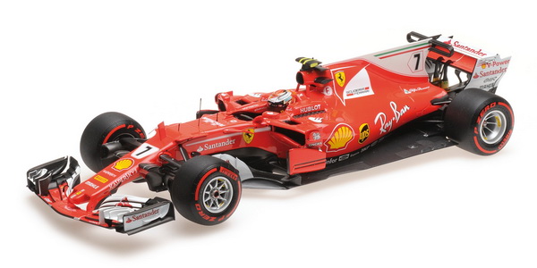 Модель 1:18 Ferrari SF70H №7 2nd Monaco GP (Kimi Raikkonen)