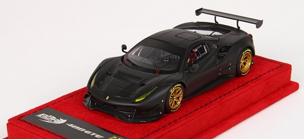 Модель 1:43 Ferrari 488 GTE 2016 (Matt/Black-Gold Wheels)