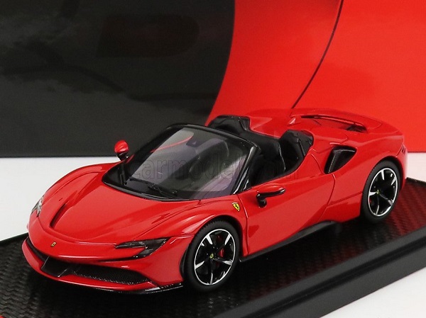 ferrari - sf90 stradale hybrid spider 1000hp open roof 2020 rosso corsa - red (l.e. 250) BBRC244C Модель 1:43