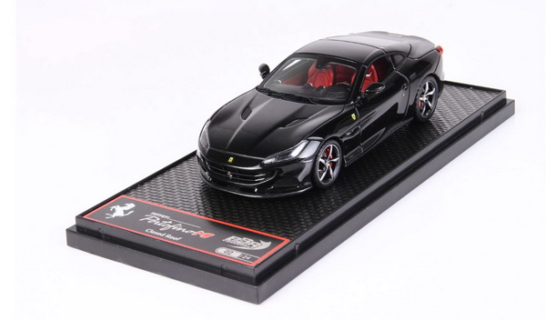Модель 1:43 Ferrari Portofino M (Modificata) Spider Closed Roof 2020 - New Black Daytona