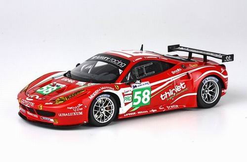 ferrari 458 italia 8c gt2 №58 luxury racing 24h le mans (vincent beltoise - thiriet - jakubowski) BBRC62 Модель 1:43