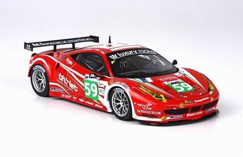 Модель 1:43 Ferrari 458 Italia 8C GT2 №59 Luxury Racing 24h Le Mans (Stephane Ortelli - Frederic Makowiecki - MELO)