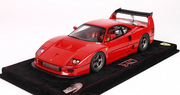 Ferrari F40 LM Press Version 1990 (Red) with display case